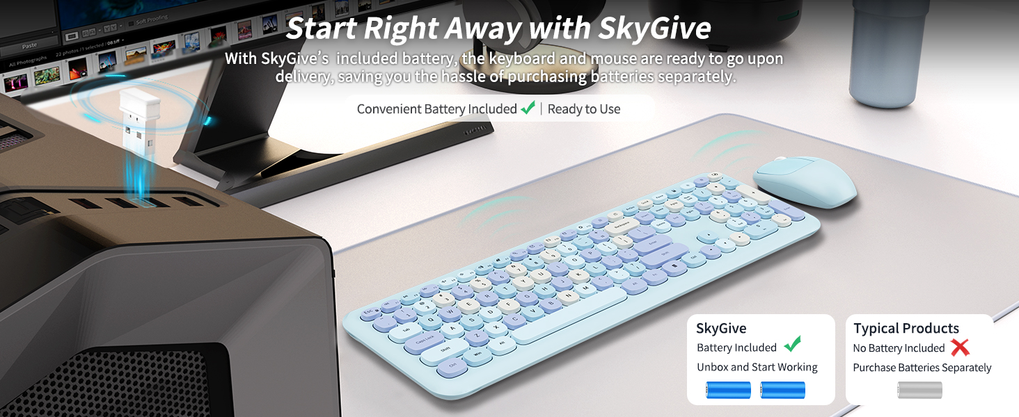 wireless keyboard and mouse combo