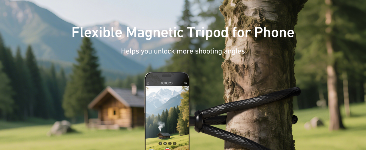 TELESIN Magnetic Flexible Tripod for iPhone