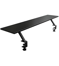Arozzi Desk Riser Small Monitor Stand White | Dual Screens, Extra Storage Shelf, Heavy-Duty Steel Fr...