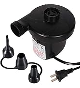 Electric Inflatable Deflated Air Pump, Quick-Fill Inflator Pump for Blow Up Pool Toys Air Mattres...