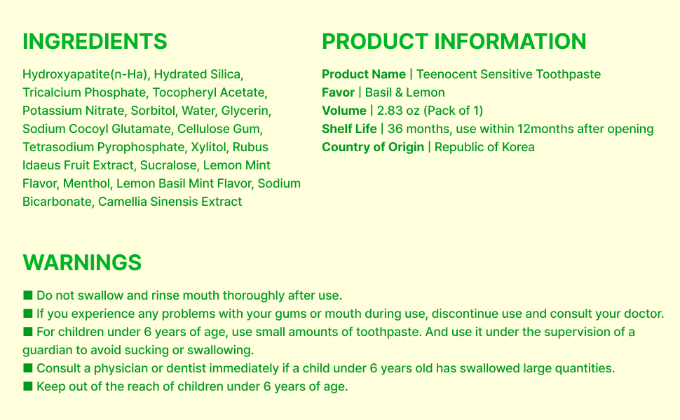 Ingredients