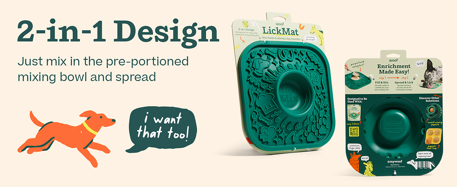 2-in-1 design: Just mix in the pre-portioned mixing bowl and spread.