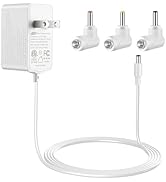 6V 2A AC/DC Power Supply Adapter, 6.6FT 12W DC 6V Charger 2A 1.5A 1A 0.5A for Omron Healthcare Up...