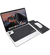 SenseAGE 3-in-1 Travel Mouse Pad for Laptop, Ultra-Soft Laptop Keyboard Cover, Cleaning Cloth All...