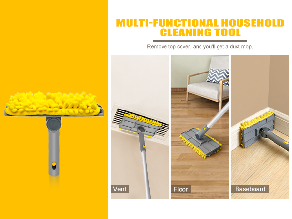 Multi-functional household cleaning tool, remove top cover, and you&amp;#39;ll get a dust mop
