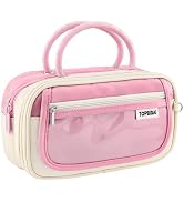 TOPBIDAI Large Pencil Case Pouch School Supplies for Girls Boy Women Men Adults, Big Pencil Bag w...