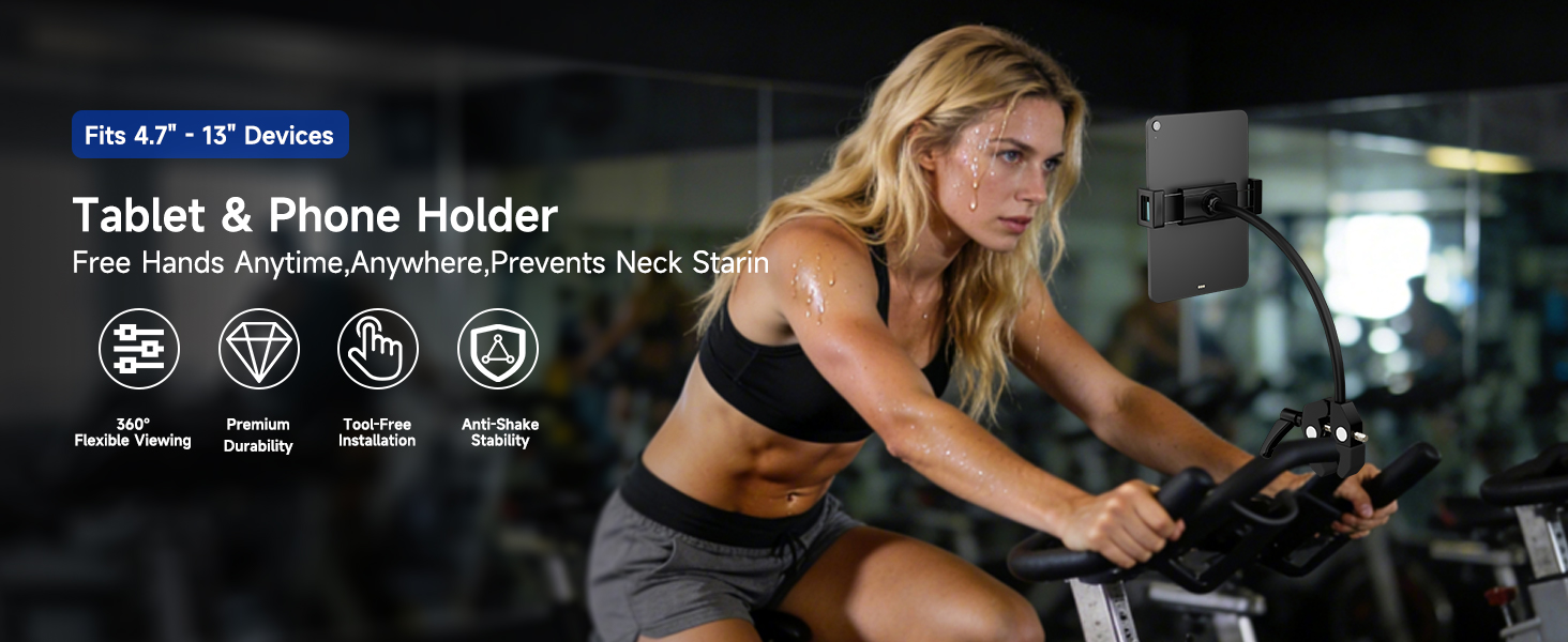 gooseneck tablet holder