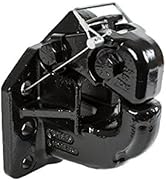 Buyers Products PH50 50 Ton Capacity 6-Hole Mount Air Compensated Pintle Hook, Black