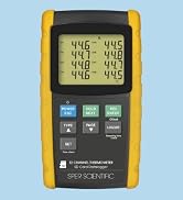 Sper Scientific 12 Channel Digital Thermometer with Datalogger 800099 Multi-Channel Thermocouple