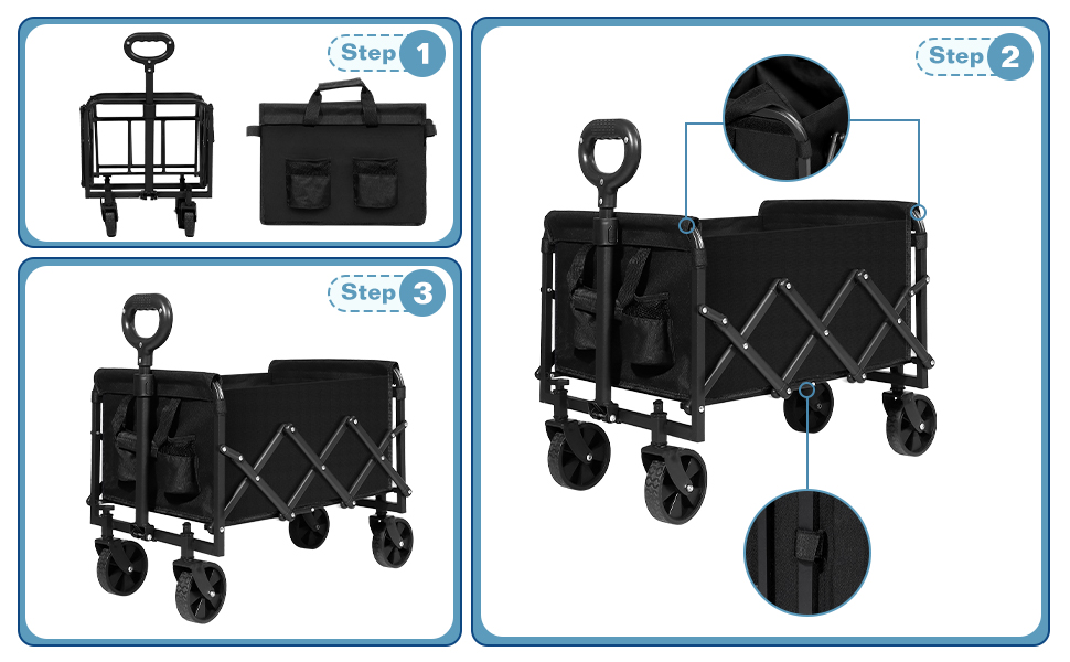 collapsible shopping cart