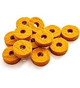 Stage Rocker Orange Wool Cymbal Felts, 12pcs – pack, Cymbal Replacement Accessories, Premium Felt...