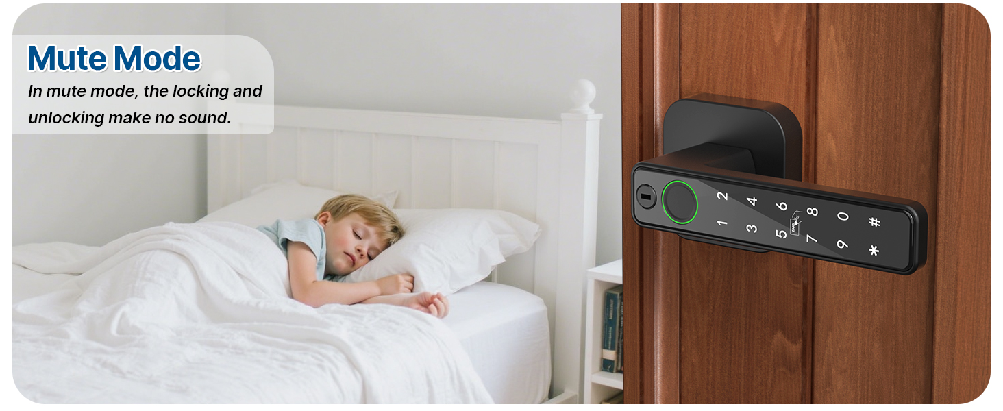 fingerprint door lock for bedroom