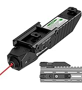 TOUGHSOUL Rifle Green/Blue/Red Laser Sight Compatible with M-Lok/Picatinny Rail, Rechargeable Low...
