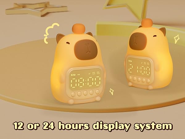 cute capybara alarm clock