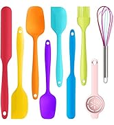Multicolor Silicone Spatula Set - 446°F Heat Resistant Rubber Spatulas for Cooking,Baking,Mixing....