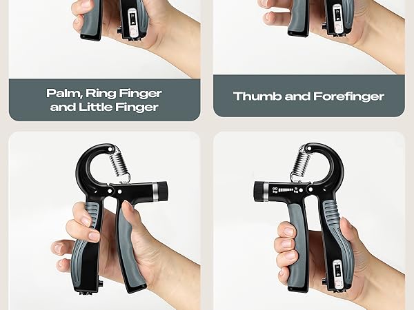 Grip Strength Trainer Adjustable Resistance Strength Trainer Hand Gripper &amp;amp; Forearm Strengthener