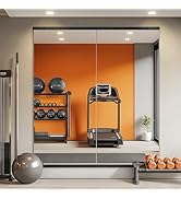 TRAHOME Home Gym Mirror for Wall, Mirror Full Length,56x28x2PCS,Glass Frameless Body Large Mirror...