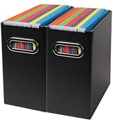 Tcbelosion Collapsible File Organizer Box with Handle, Filing Organizer for Home or Office, Small...