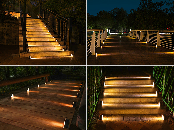 Solar deck lights