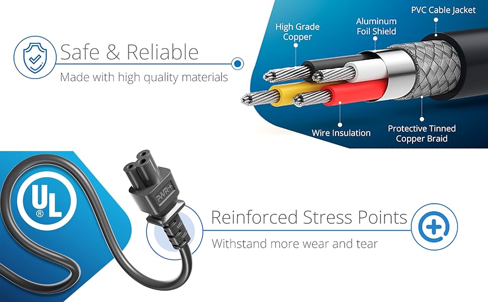 PWR+ 3prong power cord