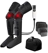 LINGTENG Leg Massager for Knee Heat, Air Compression Foot Massager, Thigh Massager and Calf Massa...