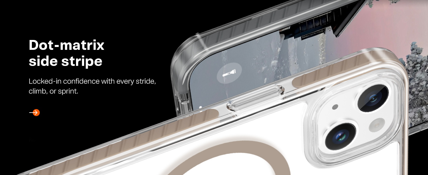 Clear Case, Magnetic Phone Cover, Compatible with MagSafe