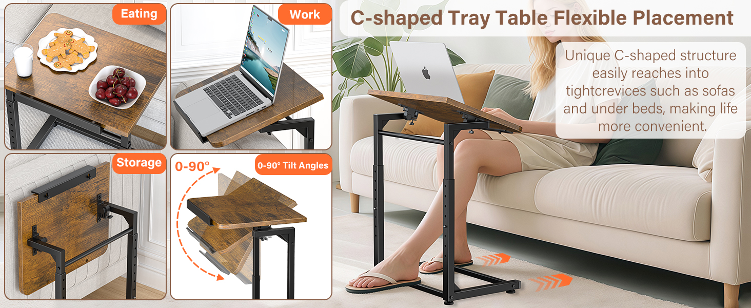 adjustable tray table