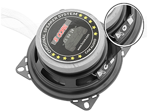 coaxial car speaker audio stereo 2 way full range door dash mount component system loud clear sound