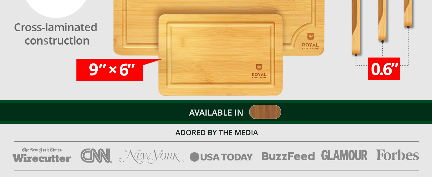 Designed to be a super sturdy and functional cutting board for everyday use.