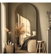 Homsion Full Length Mirror, 71"x28" Oversized Arched Mirror Large Standing Mirrors, Tall Mirrors ...