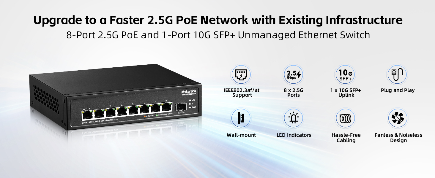 8-Port 2.5G PoE Switch
