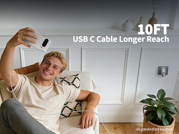 10FT Extra Long Charging Cable