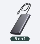 UGREEN 8 in 1 USB C Docking Station with Dual Monitor, 4K Triple Display USBC Hub with 2 HDMI, DP...