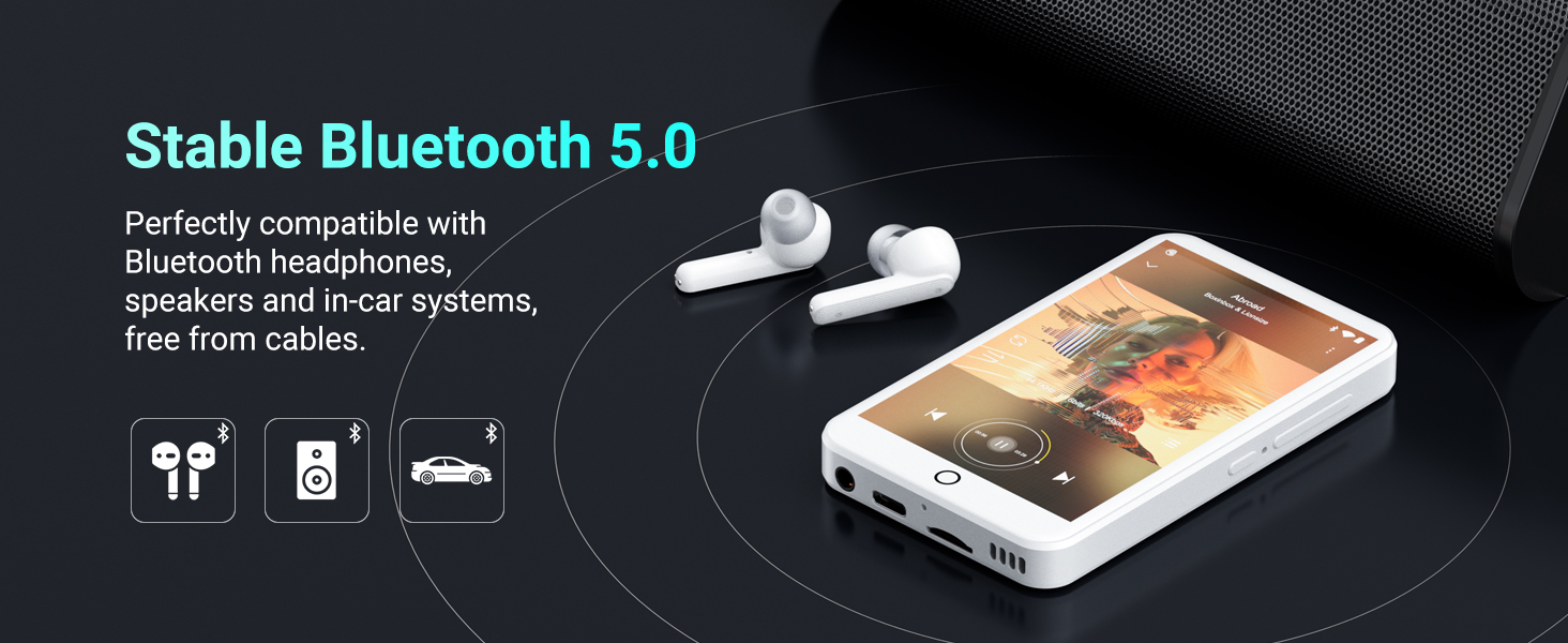 mp3 player with bluetooth and wifi
