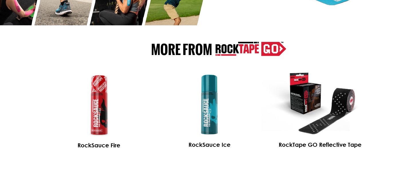 RockTape Collection: RockSauce Fire, RockSauce Ice, RockTape Reflective Tape