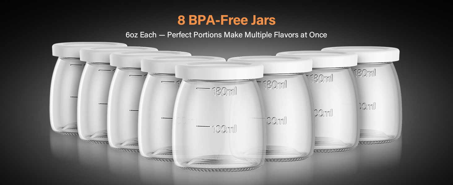8 BPA-Free Jars
