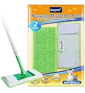 KEEPOW Dry Sweeping Cloths for Swiffer Sweeper, Reusable Microfiber Mop Pads Refills, Wet Mopping...