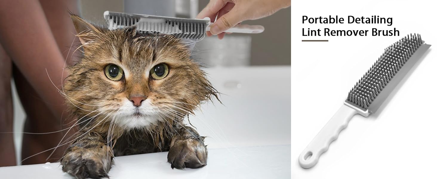 Portable detailing Lint Remover brush