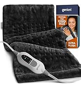 GENIANI Extra Large Electric Heating Pad for Back Pain and Cramps Relief - Auto Shut Off - Soft H...