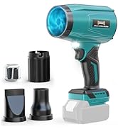 800,000RPM Cordless Leaf Blower Compatible with Makita 18V (Tool Only), Brushless Motor, Adjustab...
