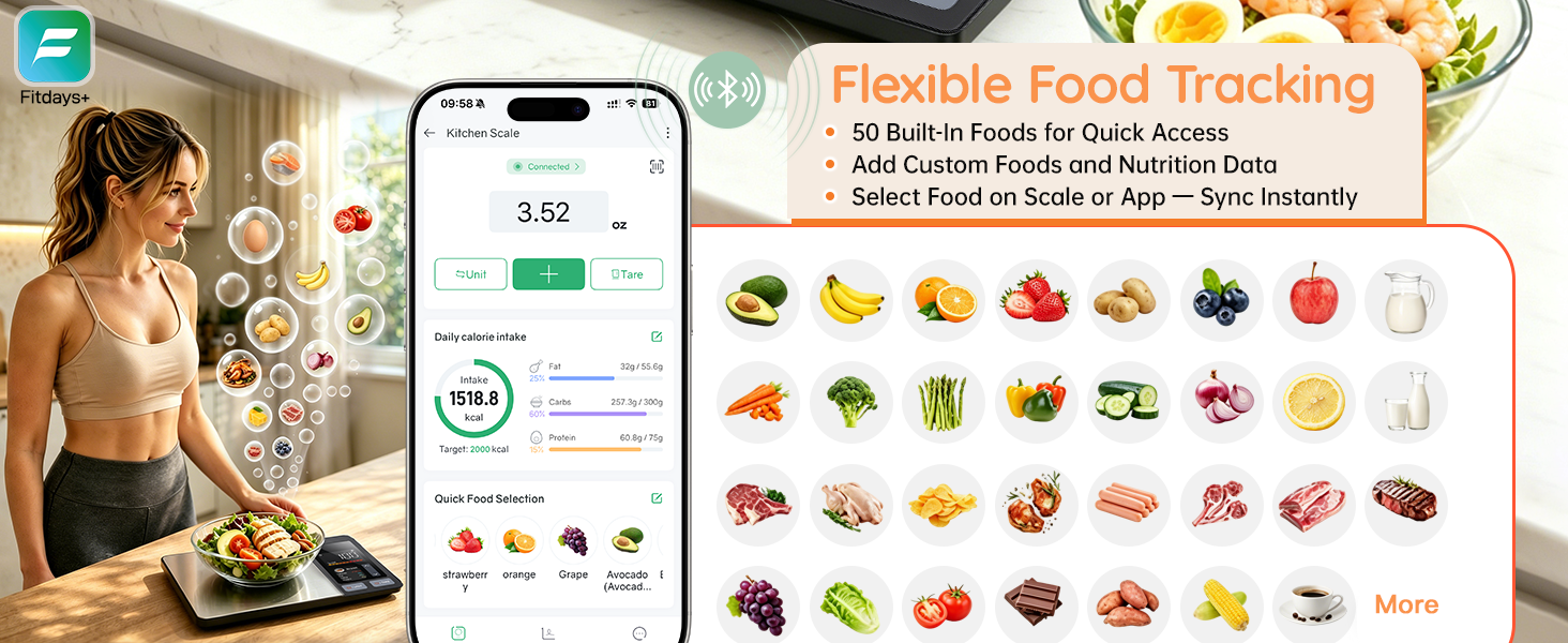 Food Scale with Nutritional Calculator