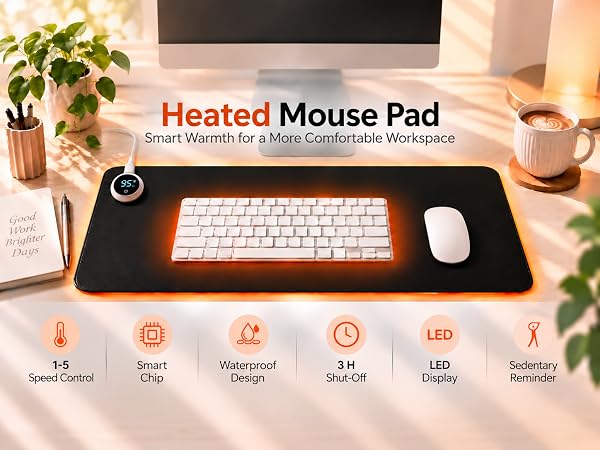 heated mouse pad