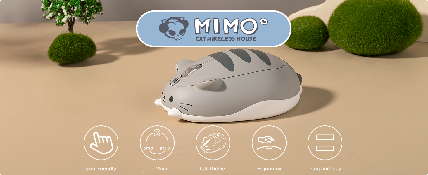 gray cat mouse