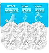 OK TAPE No Water Shampoo Caps (6 Pack) 3 Scents, Rinse Free Shower Cap for Elderly, After Surgery...