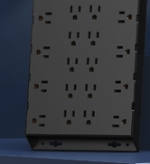 DEPOW Surge Protector Power Strip, 6.5FT Long Flat Plug Extension Cord with 22 AC Outlets (1875W/...