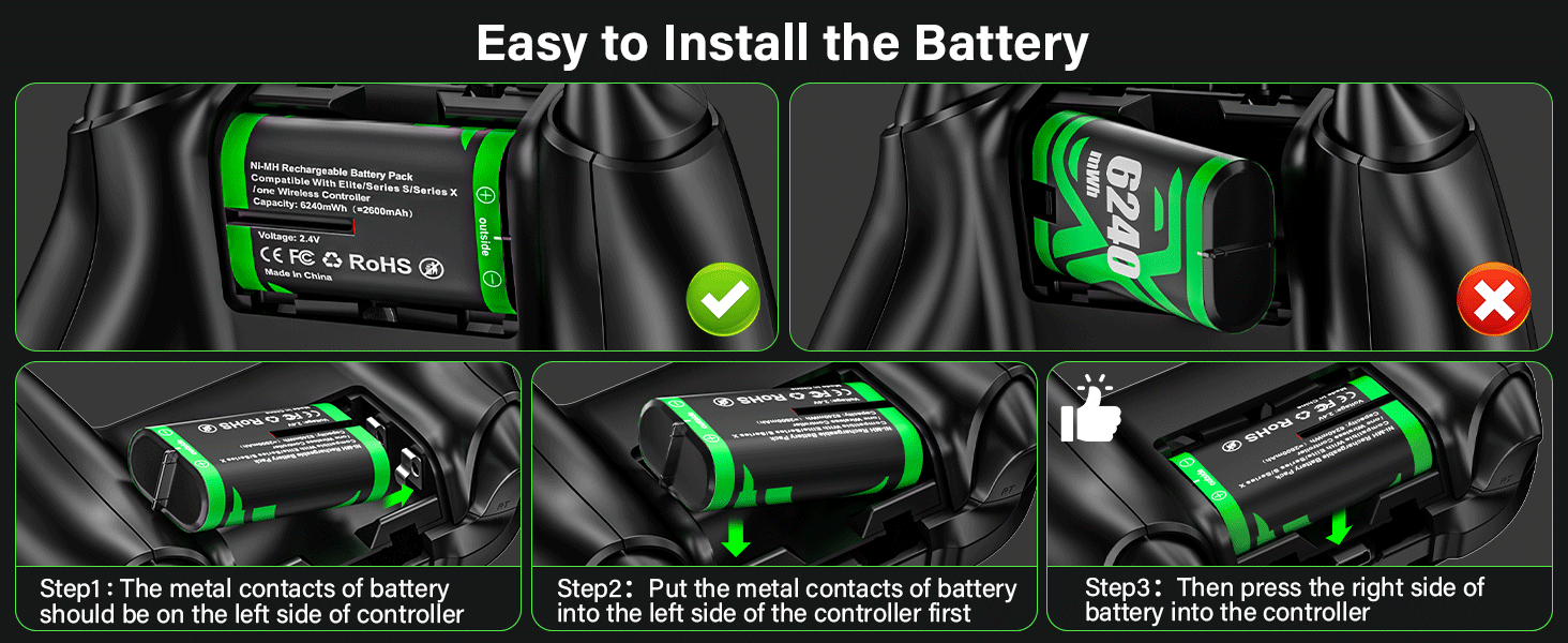 xbox one controller battery pack