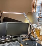 SKYLEO Desk Lamp - 31.5" Desk Light - 5 Color Modes X 11 Brightness Levels - Adjustable Swing Arm...