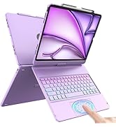Keyboard Case for iPad Air 13 inch (M4/M3/M2, 2026/2025/2024), Multi-Touch Trackpad Backlit Keybo...