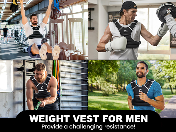 Weighted Vest 6lb 8lb 10lb 12lb 15lb 20lb 25lb Weight Vest for Men Women Body Weight Vests