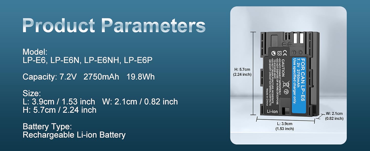 LP-E6 battery